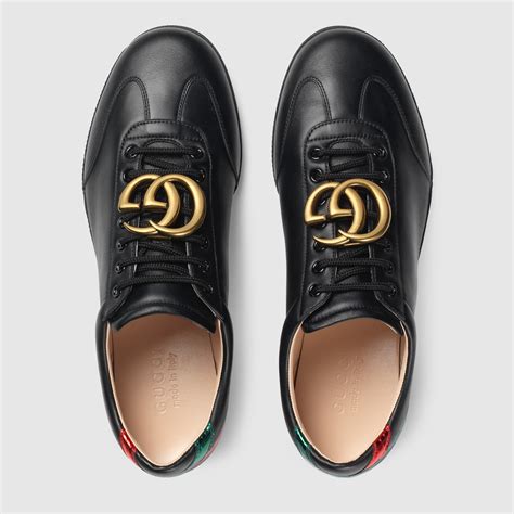 gucci embossed leather shoes|gucci leather shoes for men.